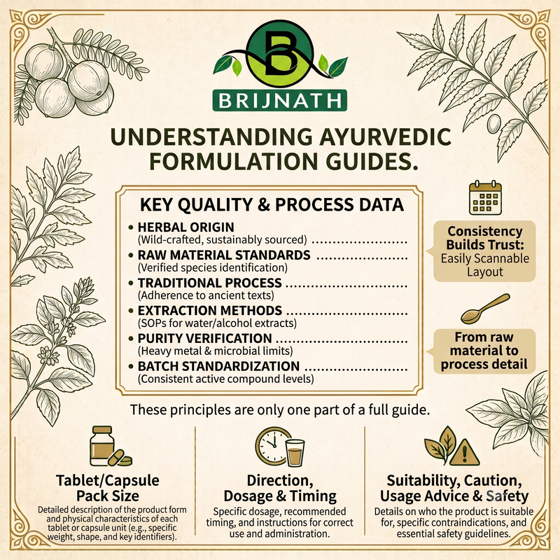 Why Composition Belongs at the Centre of an Ayurvedic Product Page